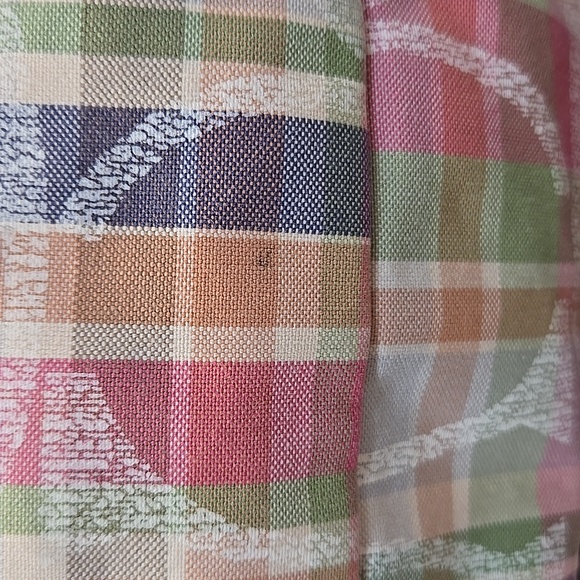 Coach Poppy Daisy Multicolor Madras Plaid Crossbody - Picture 13 of 16